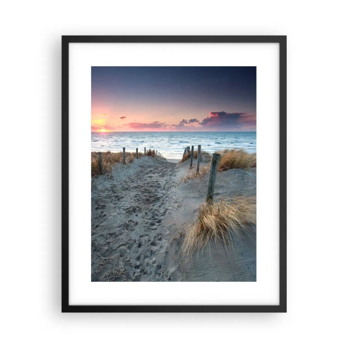 Poster in een zwarte lijst - Je liet een regenboog van licht stralend... - 40x50 cm