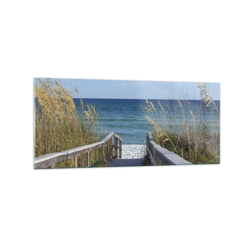 Schilderen op glas - In de zon, in de wind - 120x50 cm