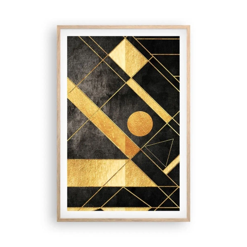 Een poster in een licht eiken lijst - De zon van de woestijn - 61x91 cm