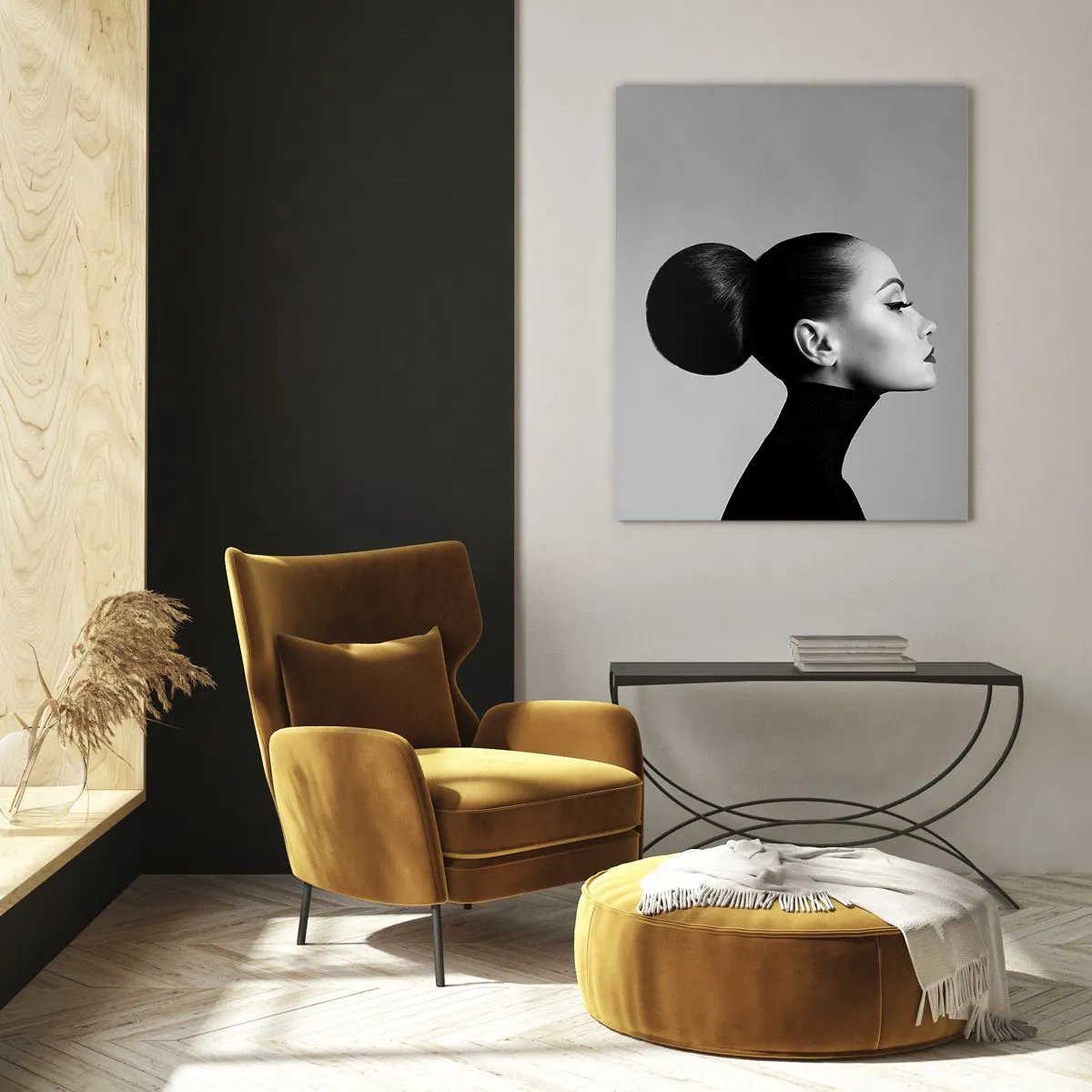 Schilderen op glas - Moderne Nefertiti - 80x120 cm