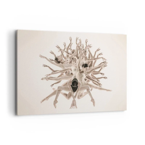 Schilderen op canvas - Bloeiend in dans - 100x70 cm