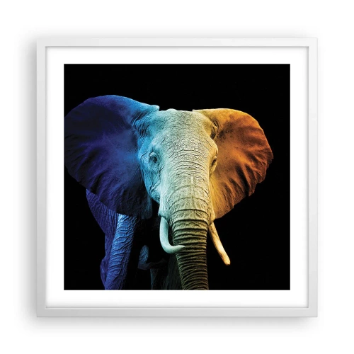 Poster in een witte lijst - Excentriek, niet raar - 50x50 cm