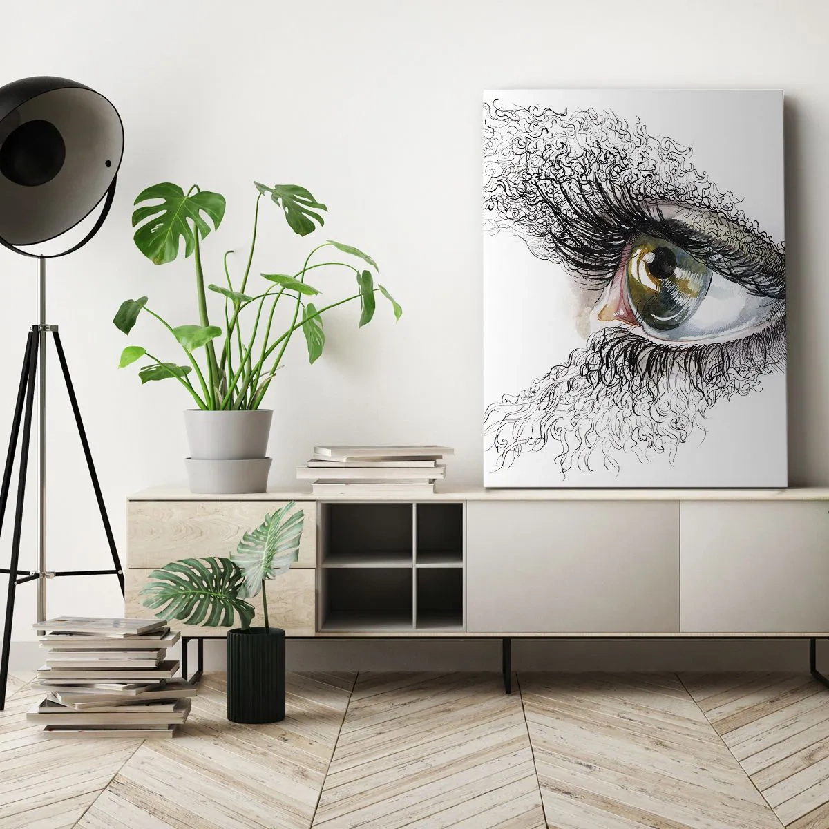 Schilderen op canvas - Kijk recht in de ziel - 50x70 cm