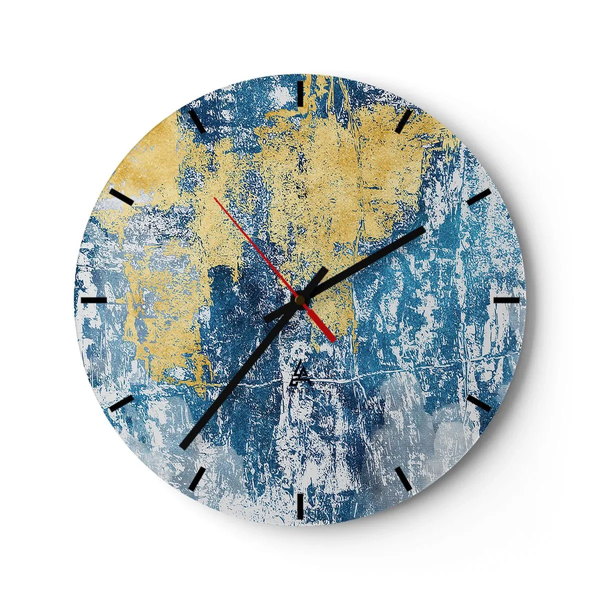 Wandklok - Klok - Abstractie vol met weer - 40x40 cm