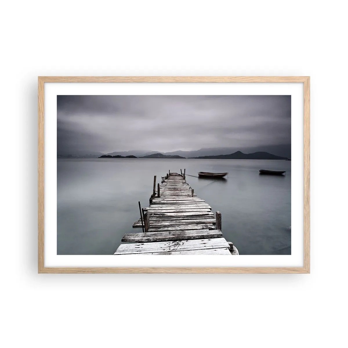 Een poster in een licht eiken lijst - Je kunt morgen gaan - 70x50 cm