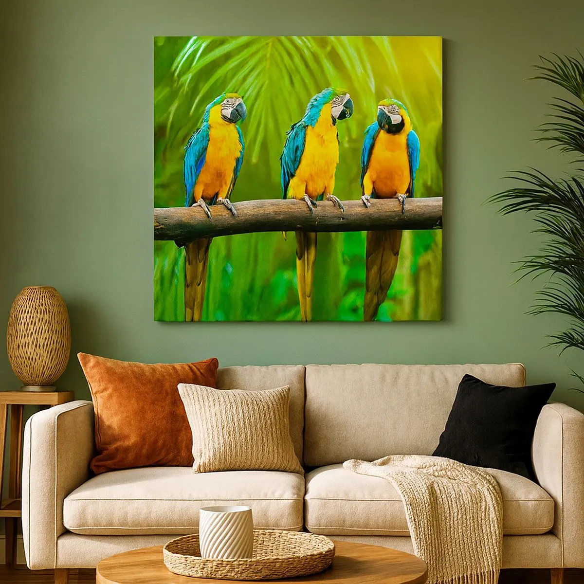 Schilderen op canvas - En heb je gehoord dat ze...? - 30x30 cm