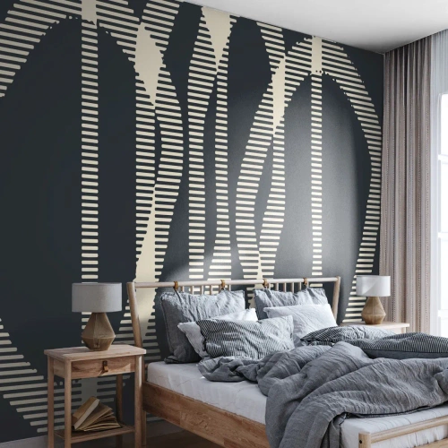 Zelfklevend Fotobehang Deluxe Sticker - Een poging om de duisternis te doorbreken - Abstractie, Deel, Modern patroon - 450x315 cm