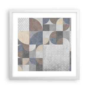 Poster in een witte lijst - Keramische fantasie - 40x40 cm