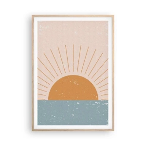 Een poster in een licht eiken lijst - Een dagelijks wonder - 70x100 cm