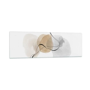 Schilderen op glas - Lucht kralen - 160x50 cm