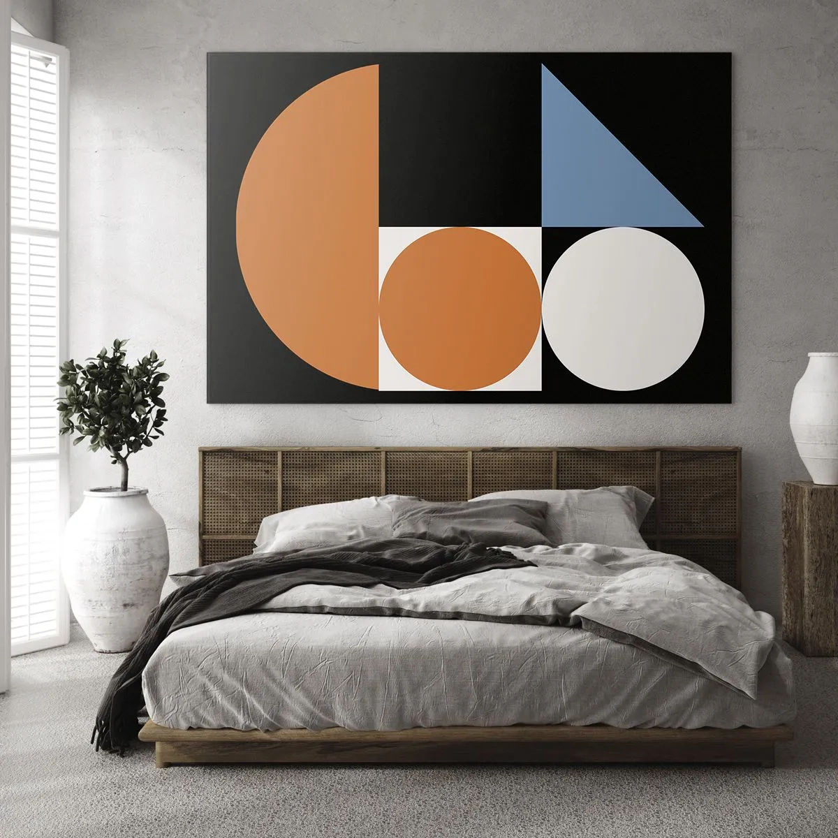 Schilderen op glas - Dacht lay-out - 100x70 cm