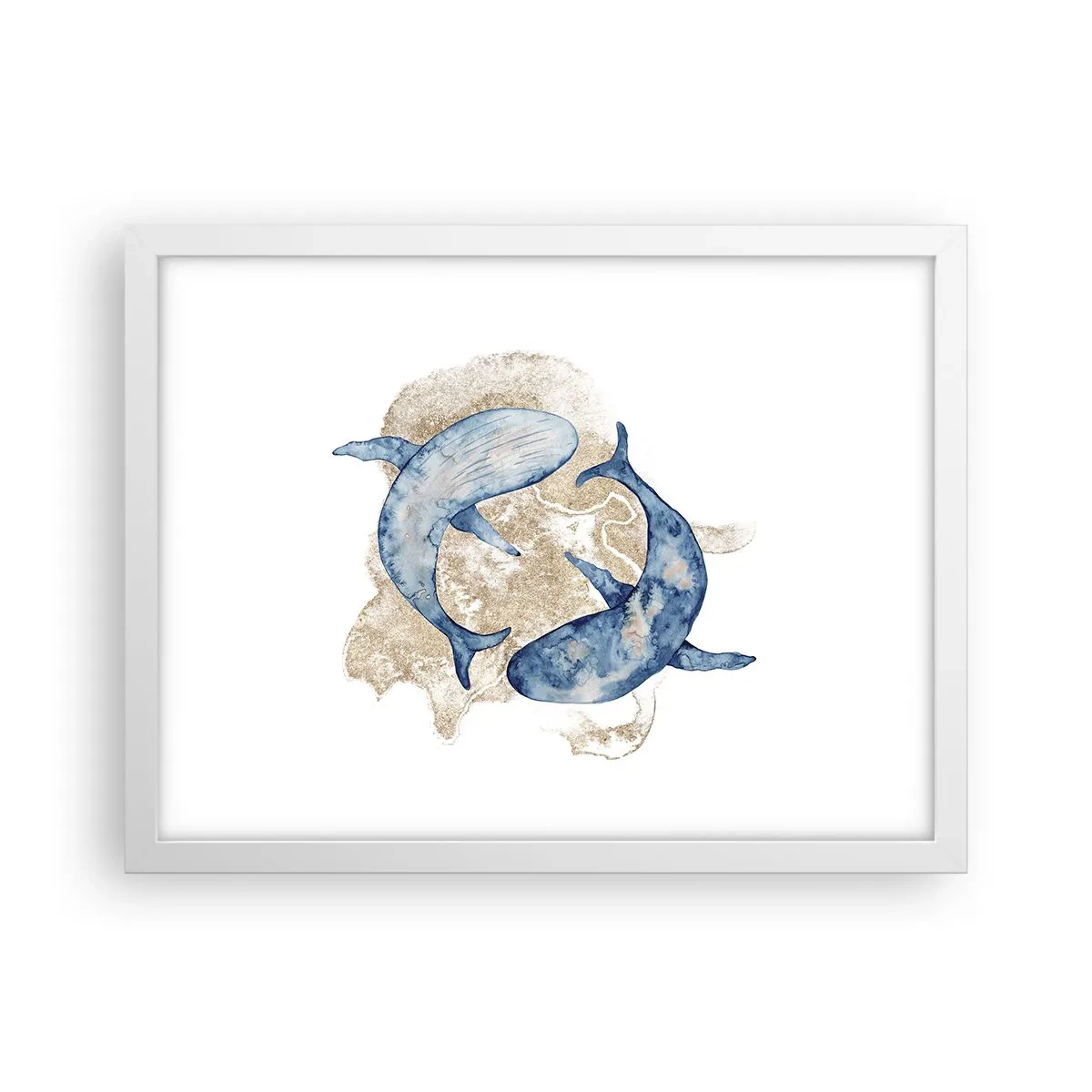 Poster in een witte lijst - Vriendschap of liefde? - 40x30 cm