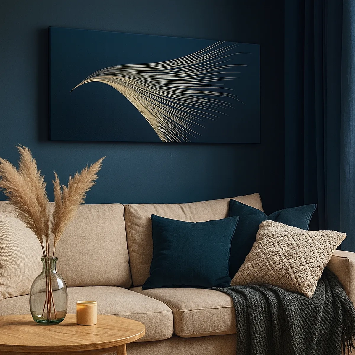 Schilderen op canvas - Als het haar van een engel - 30x30 cm