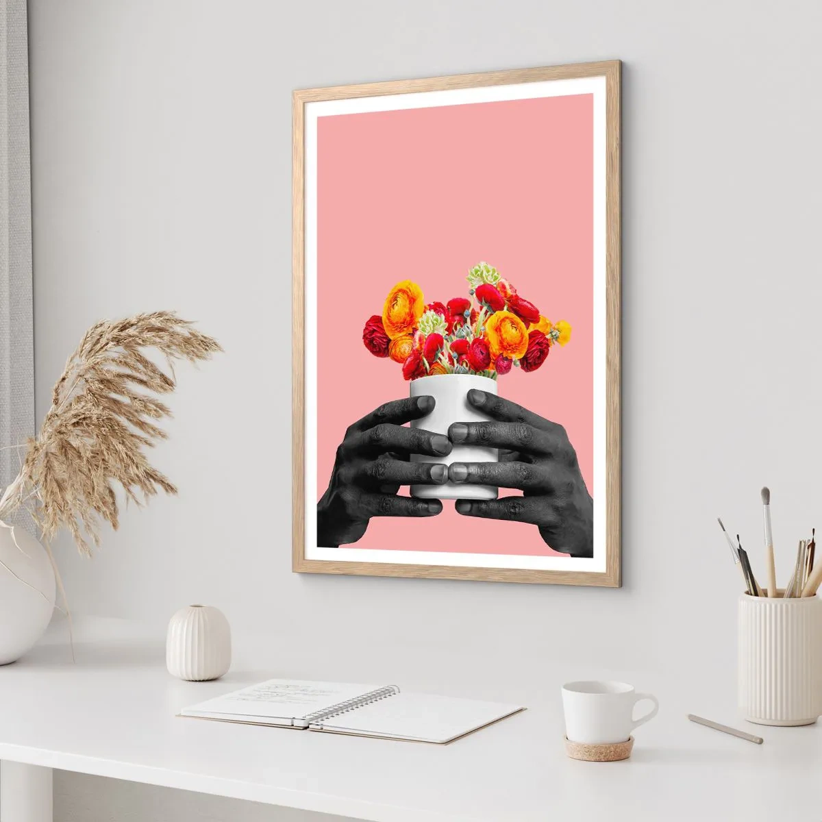 Een poster in een licht eiken lijst - De apotheose van het leven - 50x70 cm