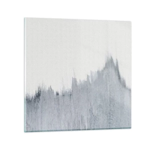 Schilderen op glas - Mysterieuze tekst - 50x50 cm