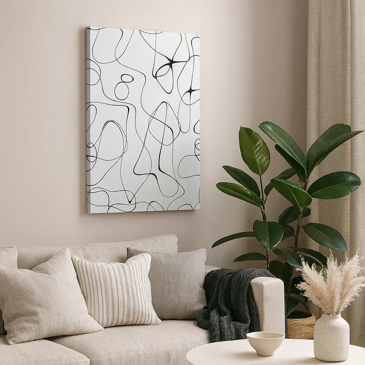 Schilderen op canvas - Levenspaden, wisselvalligheden - 50x70 cm