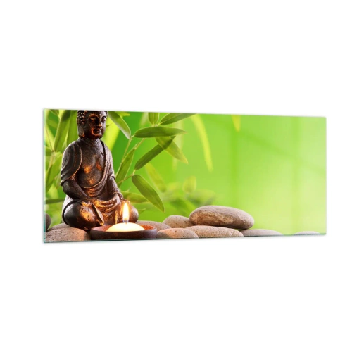 Schilderen op glas - Het leven is mooi - 100x40 cm