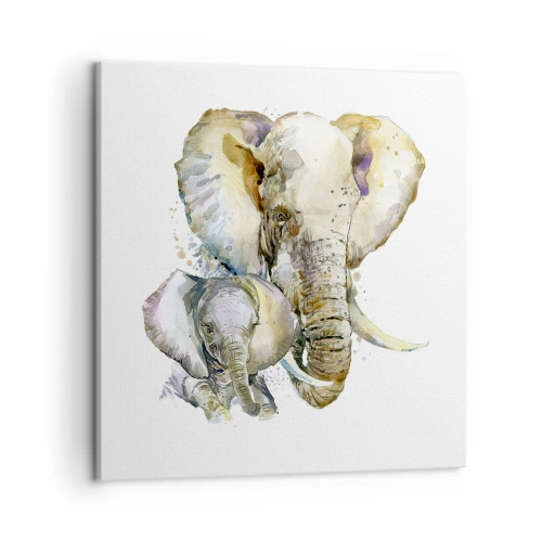 Schilderen op canvas - Er gaat niets boven mama - 50x50 cm