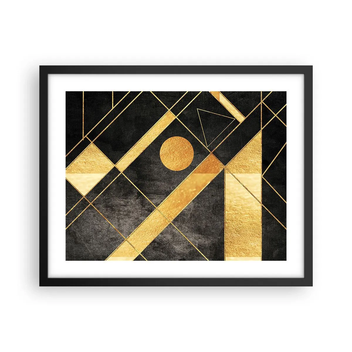 Poster in een zwarte lijst - De zon van de woestijn - 50x40 cm