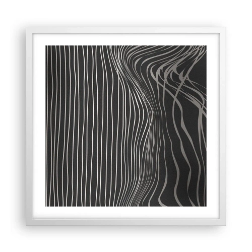 Poster in een witte lijst - Ritme en accent - 50x50 cm