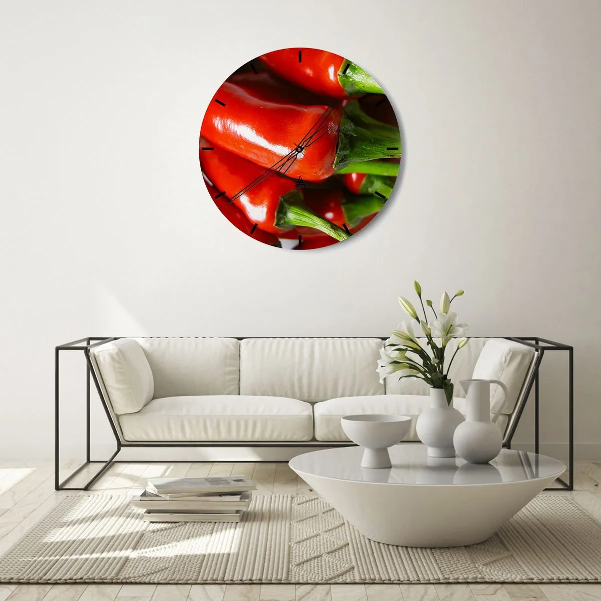 Wandklok - Klok - Sappig, glanzend, glad - 30x30 cm