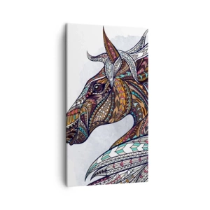 Schilderen op canvas - Keltisch strijdersros - 45x80 cm