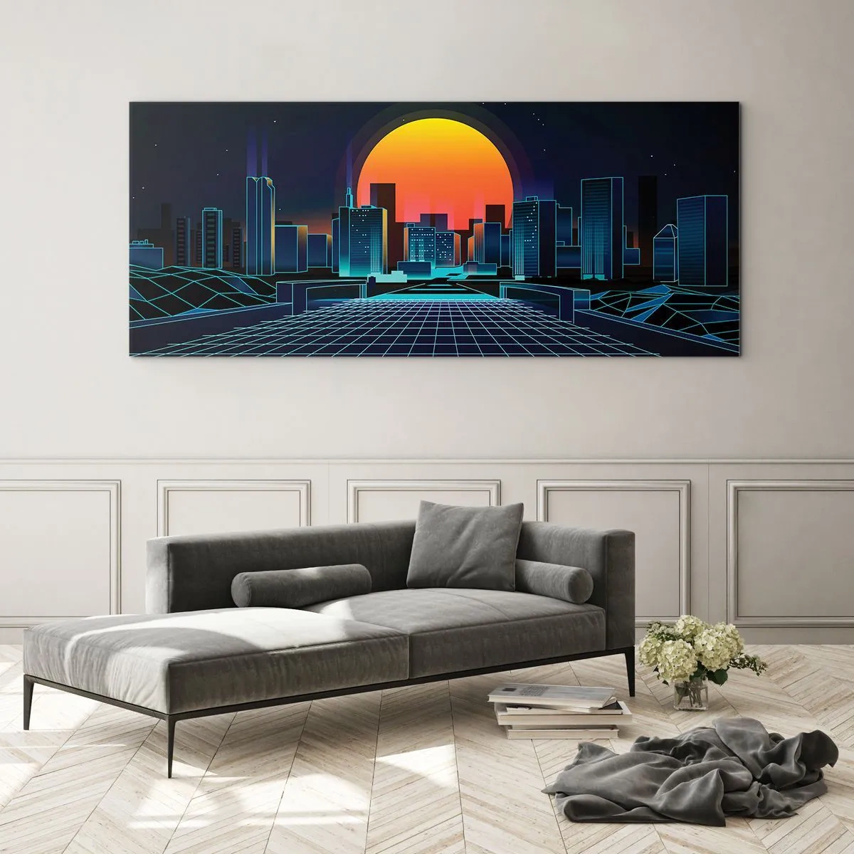 Schilderen op glas - Wil je nog steeds naar het echte? - 120x50 cm