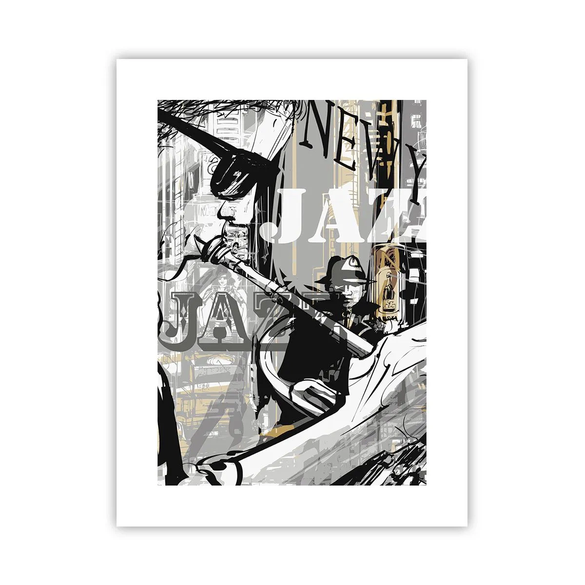 Poster - Op het ritme van New York - 30x40 cm