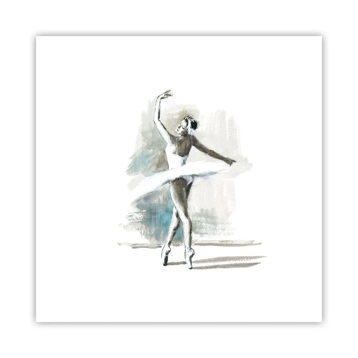 Poster - Betoverd in een zwaan - 30x30 cm