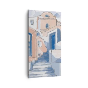 Schilderen op canvas - Exotische stad - 65x120 cm