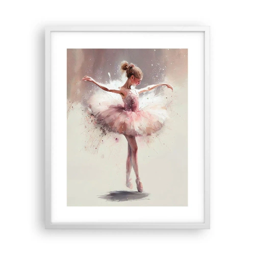 Poster in een witte lijst - Als een jonge vogel - 40x50 cm