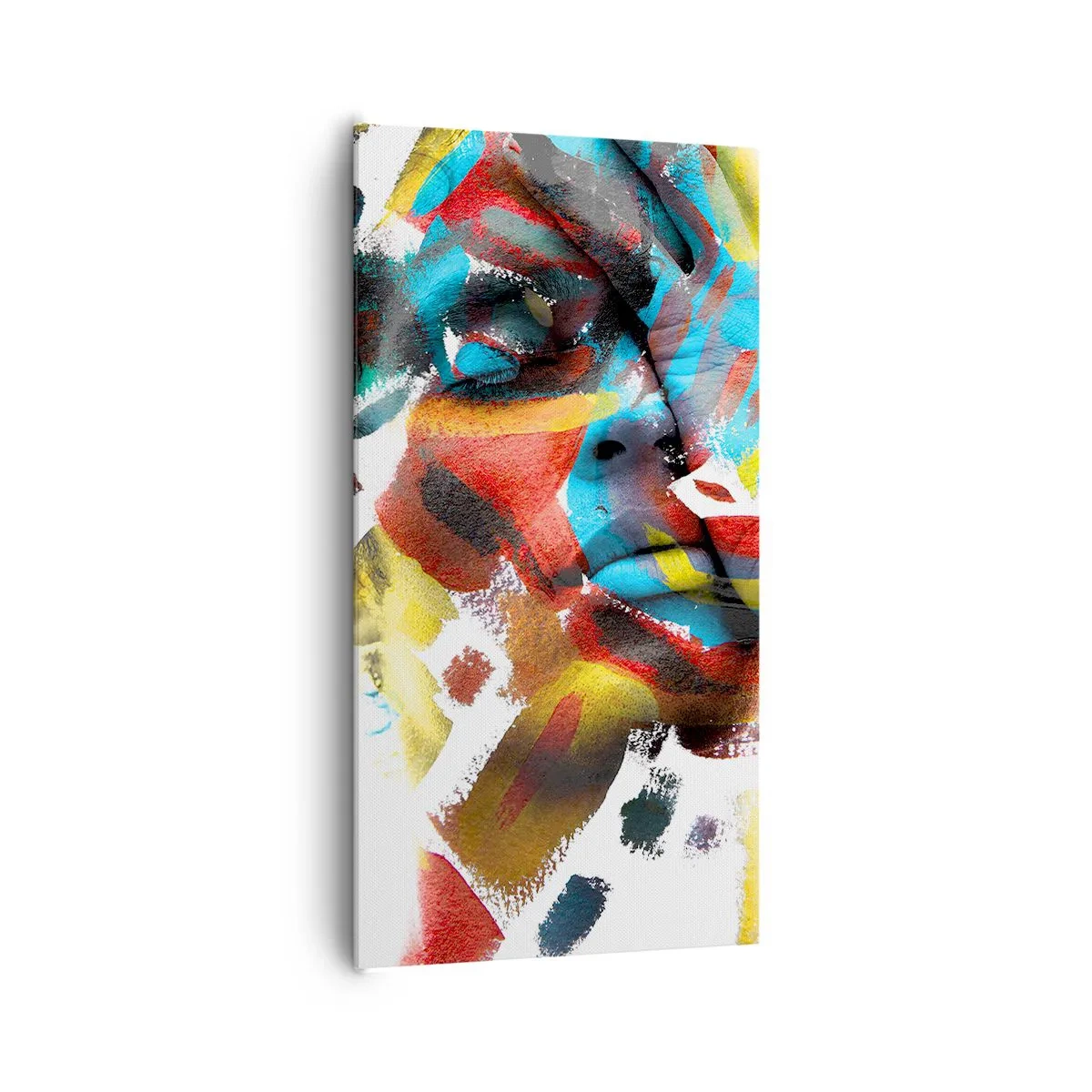 Schilderen op canvas - Een kleurrijke persoonlijkheid - 65x120 cm