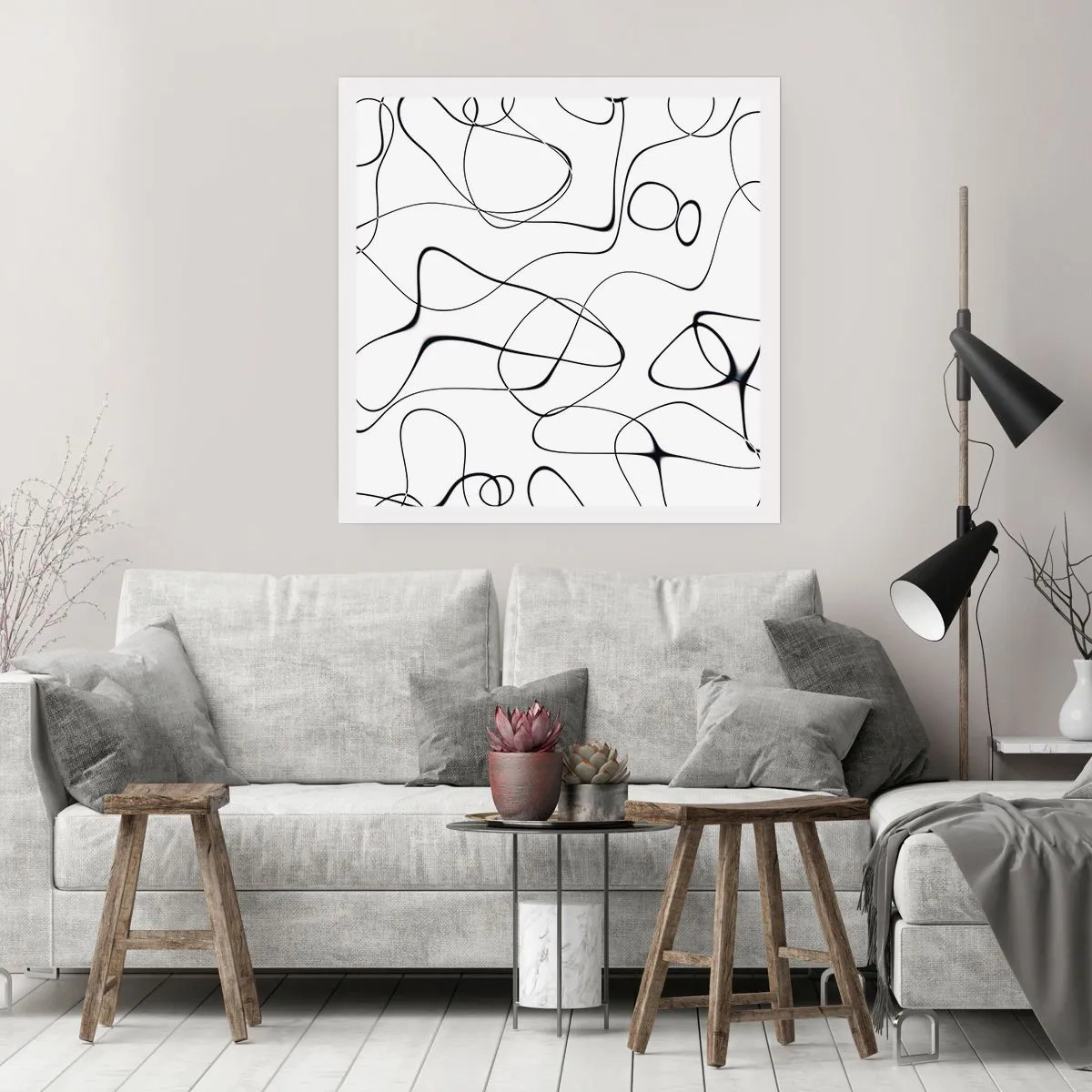 Poster - Levenspaden, wisselvalligheden - 50x50 cm