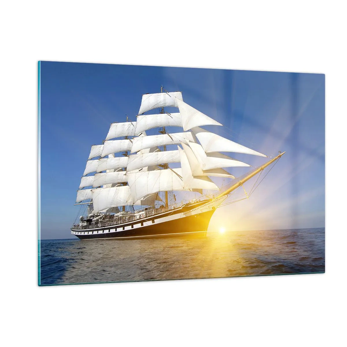 Schilderen op glas - Hun tijd gaat nooit voorbij - 120x80 cm