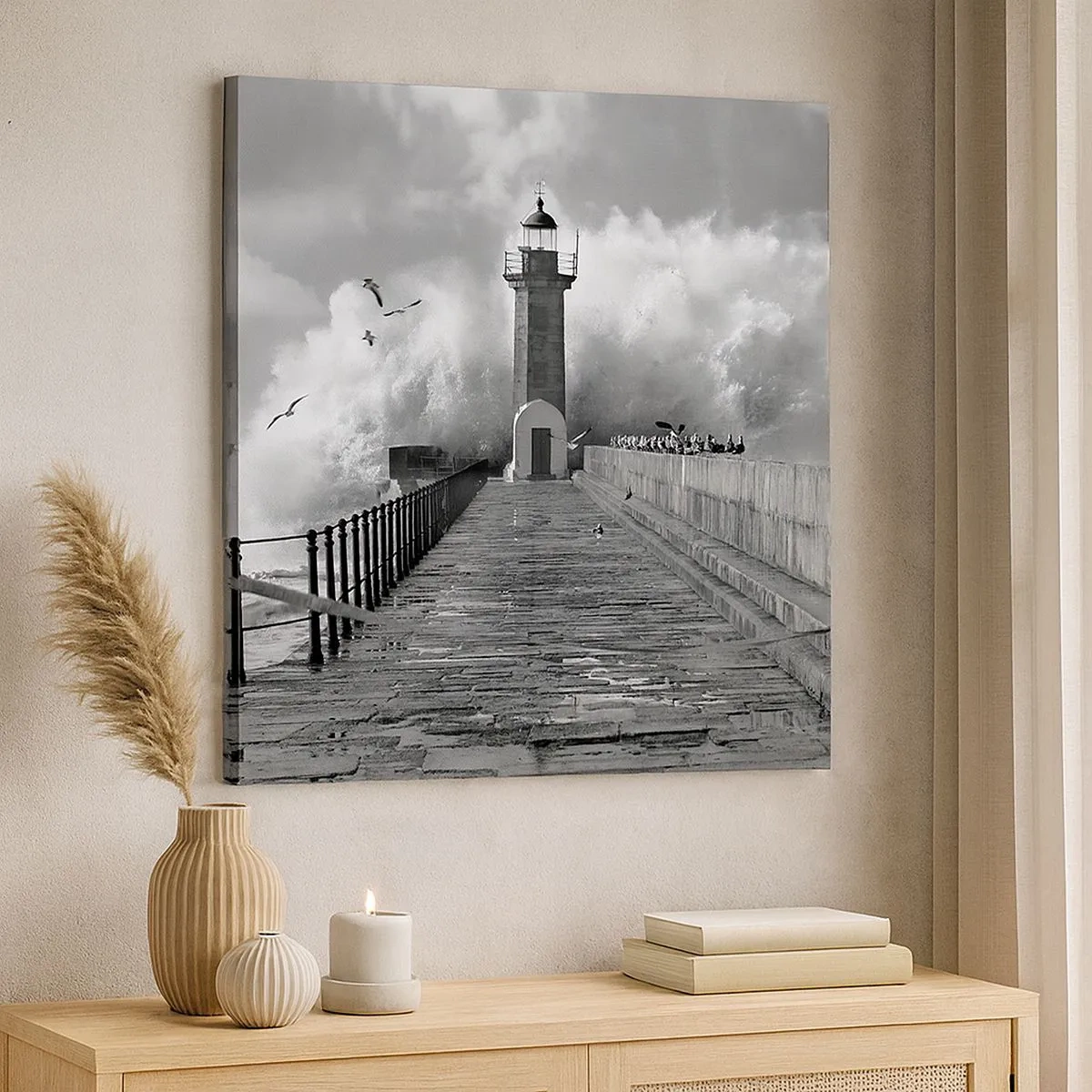 Schilderen op canvas - Onbevreesd - 30x30 cm