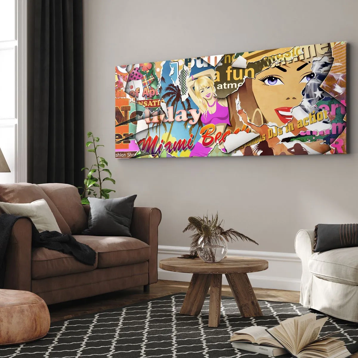 Schilderen op canvas - Zomerse flashbacks - 100x40 cm