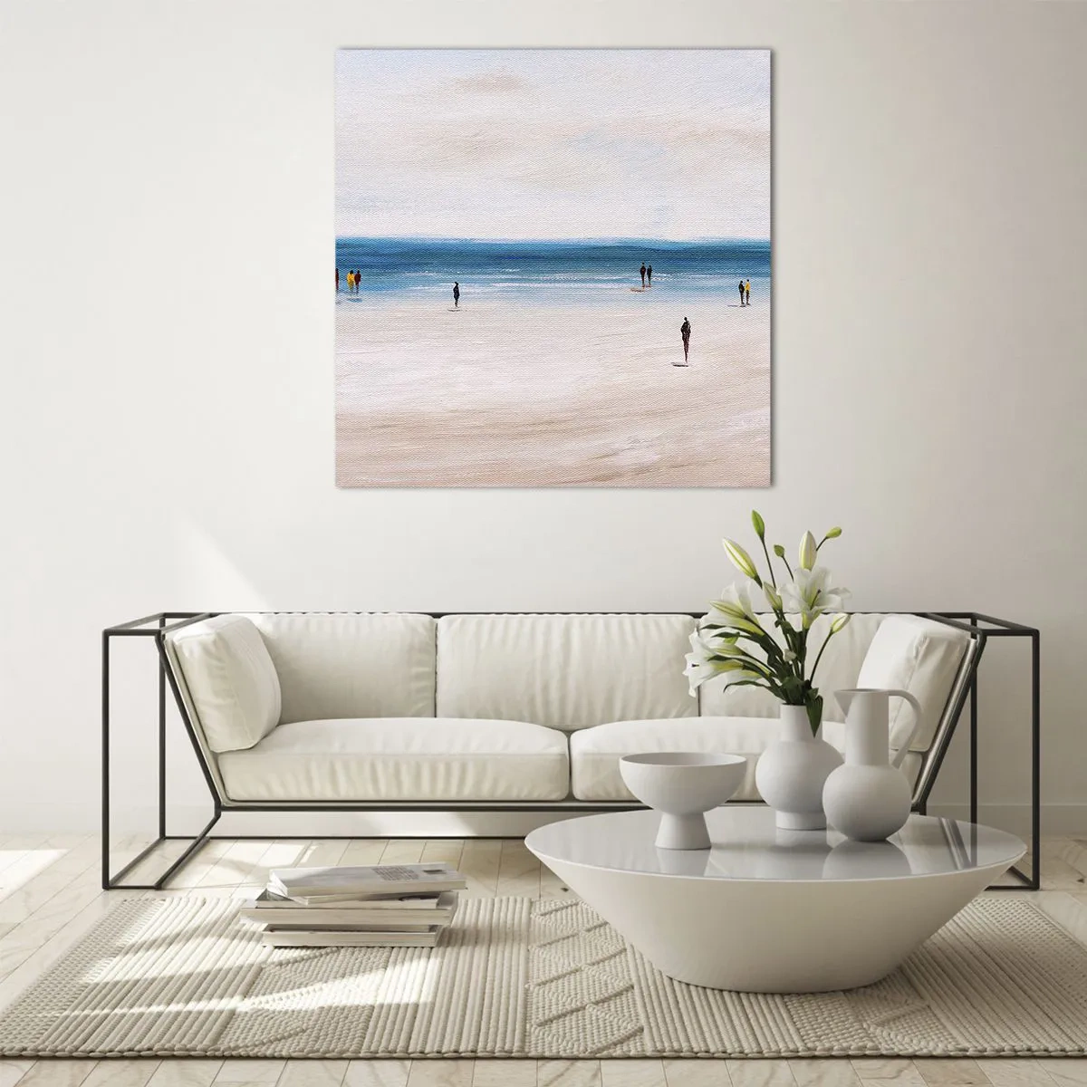 Schilderen op glas - Een natuurlijke behoefte - 60x60 cm