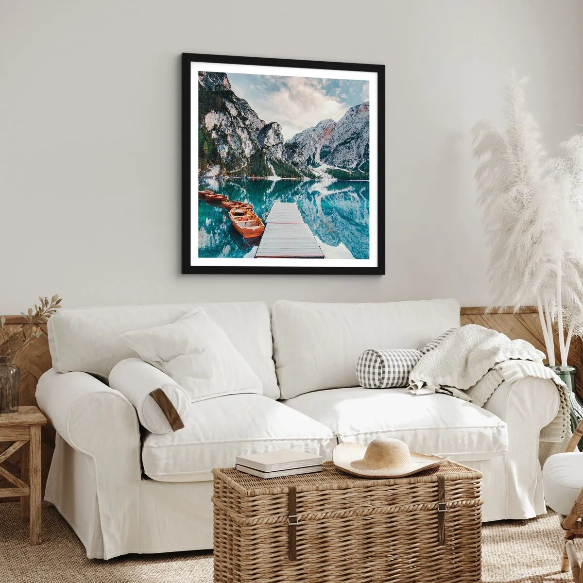 Poster in een zwarte lijst - We zullen je schoonheid laten zien - 40x40 cm