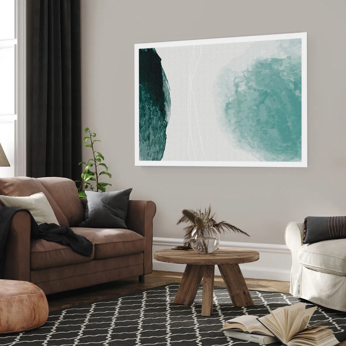 Poster - Ontmoeting met de mist - 50x40 cm