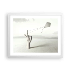 Poster in een witte lijst - Krachttest - 50x40 cm