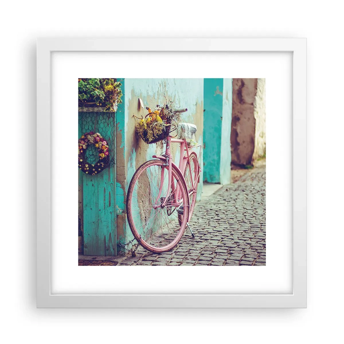 Poster in een witte lijst - Ben zo terug - 30x30 cm