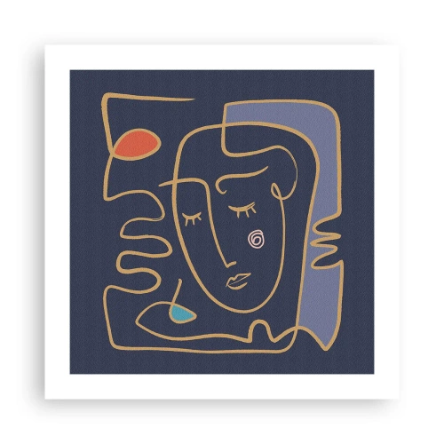 Poster - In nadenken - 50x50 cm