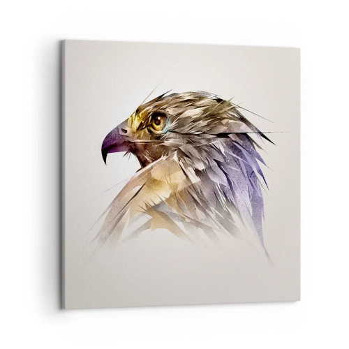 Schilderen op canvas - Portret van een krijger - 50x50 cm