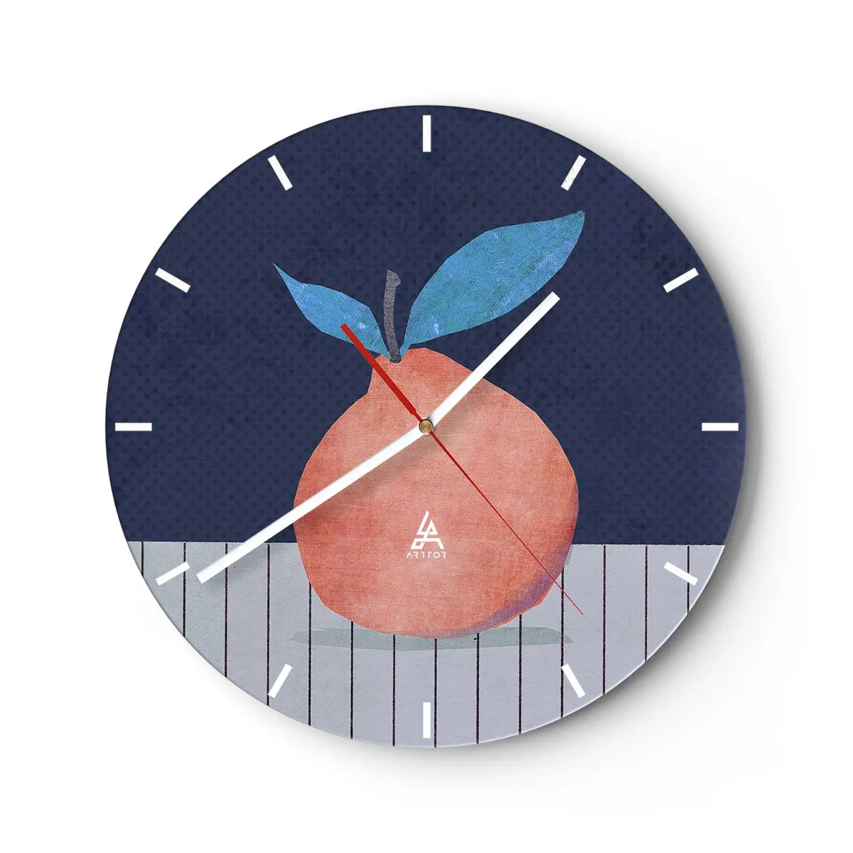 Wandklok - Klok - Convexiteit en vlak - 40x40 cm