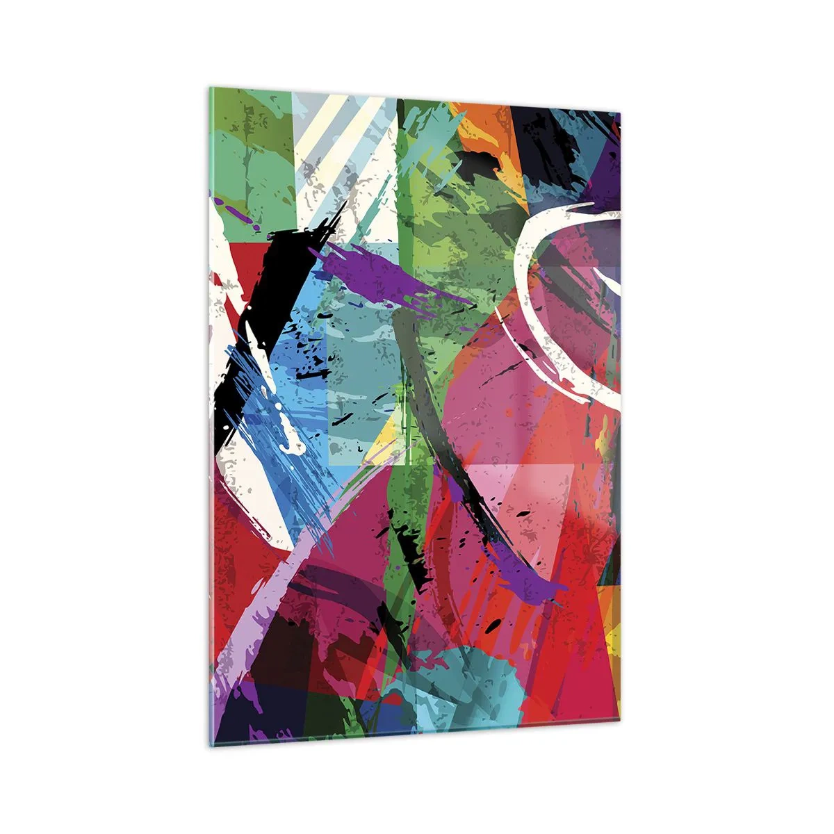 Schilderen op glas - Snel, levendig en opzwepend - 50x70 cm