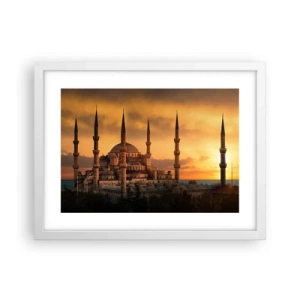Poster in een witte lijst - God is geweldig - 40x30 cm