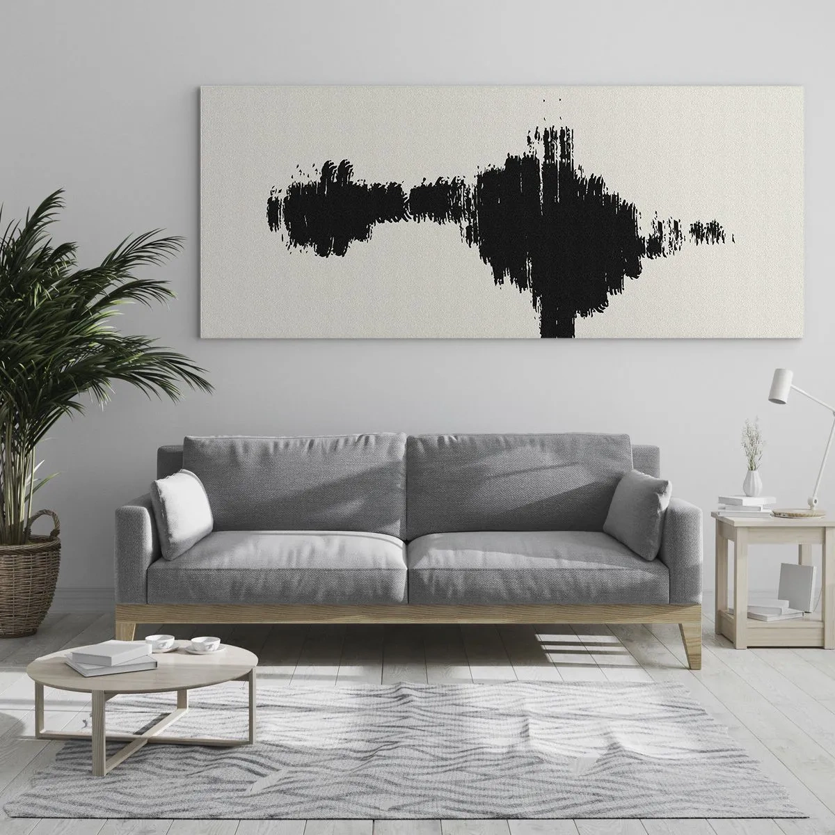 Schilderen op glas - Trillingen van verbeelding - 120x50 cm