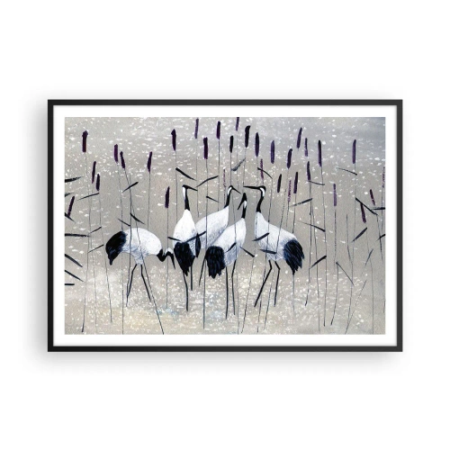 Poster in een zwarte lijst - Onder hun eigen - 100x70 cm