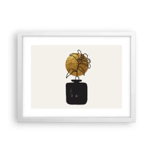 Poster in een witte lijst - Schoonheid is goud waard - 40x30 cm