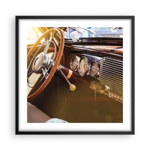 Poster in een zwarte lijst - Een adem van luxe uit het verleden - 50x50 cm